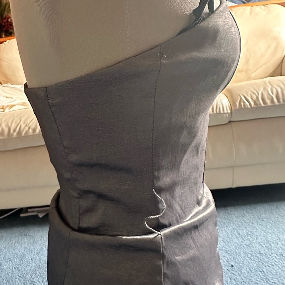 Grey Cocktail Dress - Picture 3 of 4